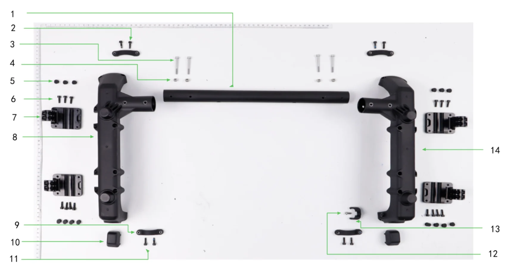 Diagrama de partes Conector de bastidor DJI Agras T100