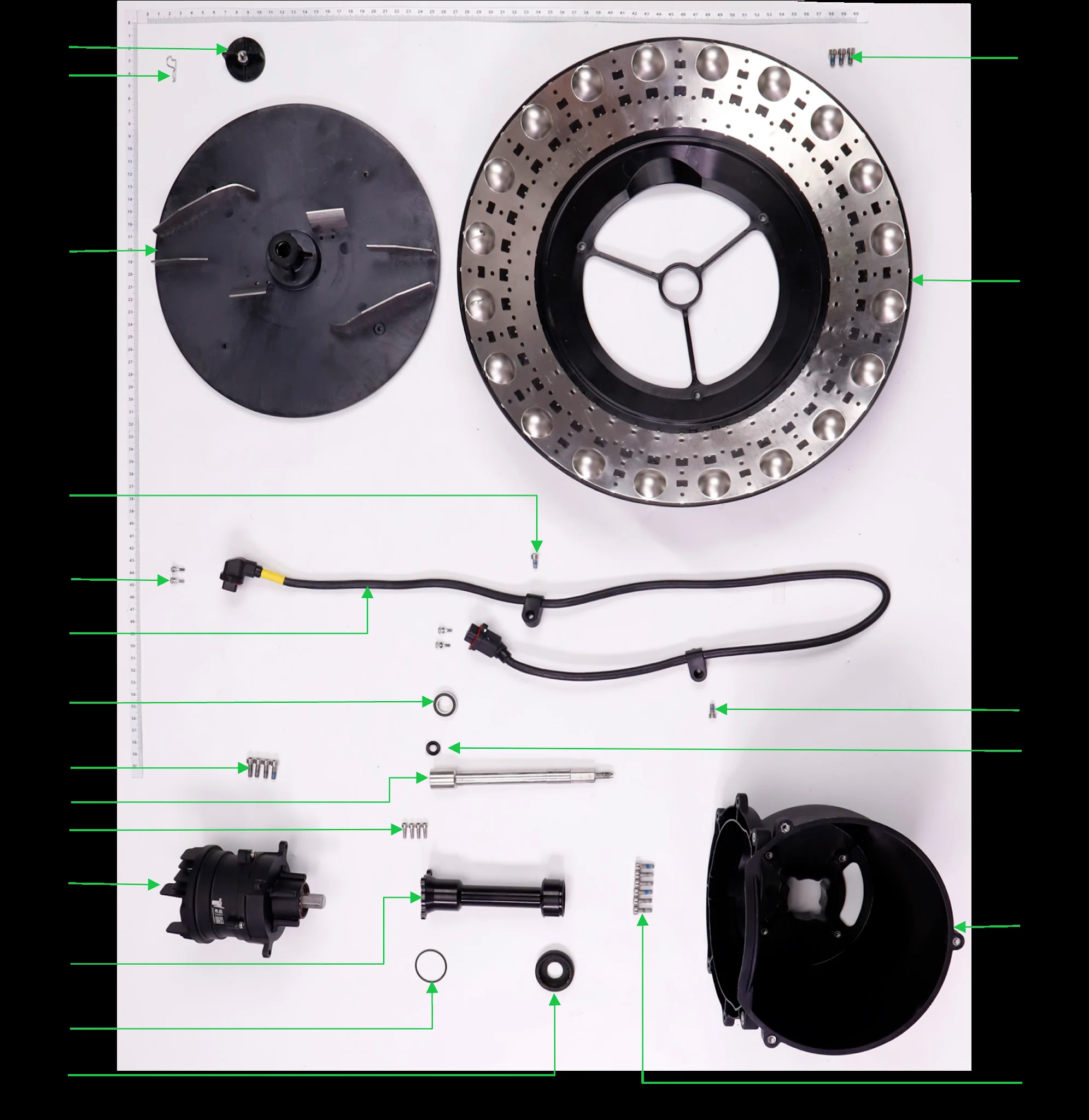 Diagrama de partes Disco esparcidor DJI Agras T100