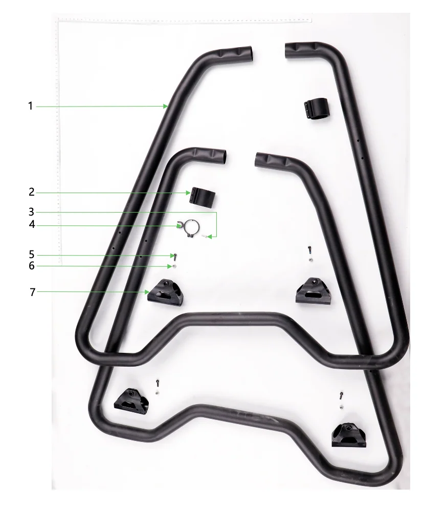 Diagrama de partes Tren de aterrizaje del tanque de sólidos DJI Agras T100