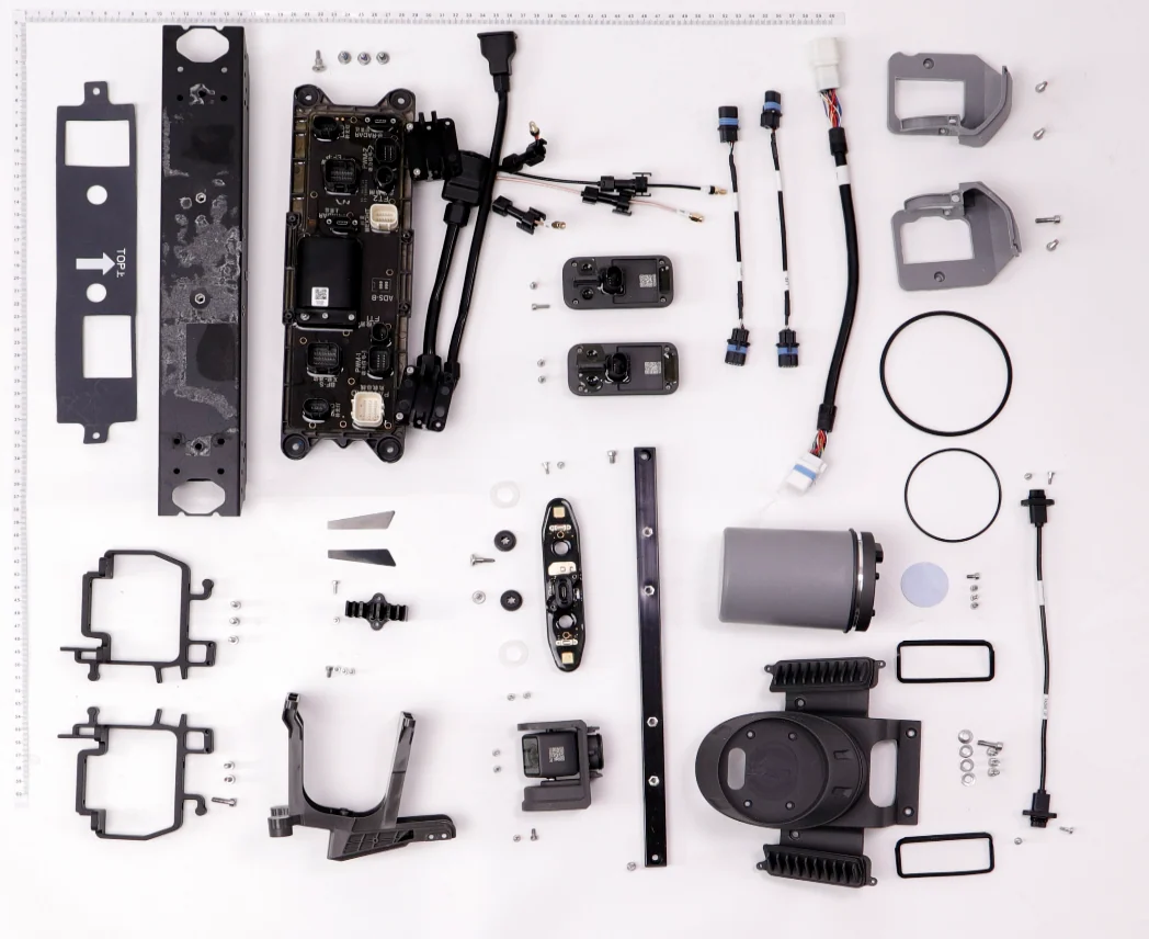 Diagrama de partes Bastidor delantero DJI Agras T40