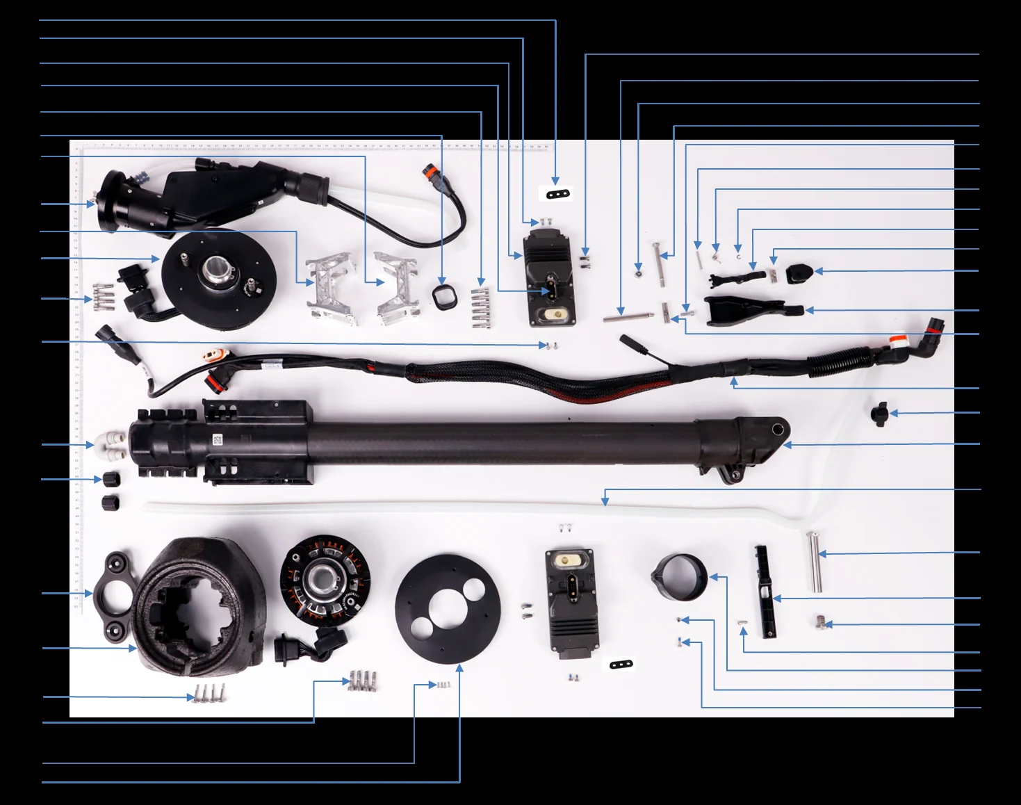 Diagrama de partes M3 Aircraft Arm DJI Agras T50