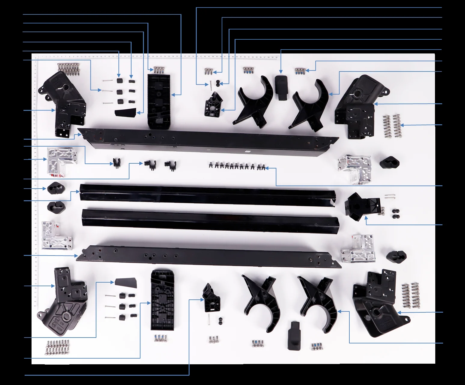 Diagrama de partes Bastidor central DJI Agras T50