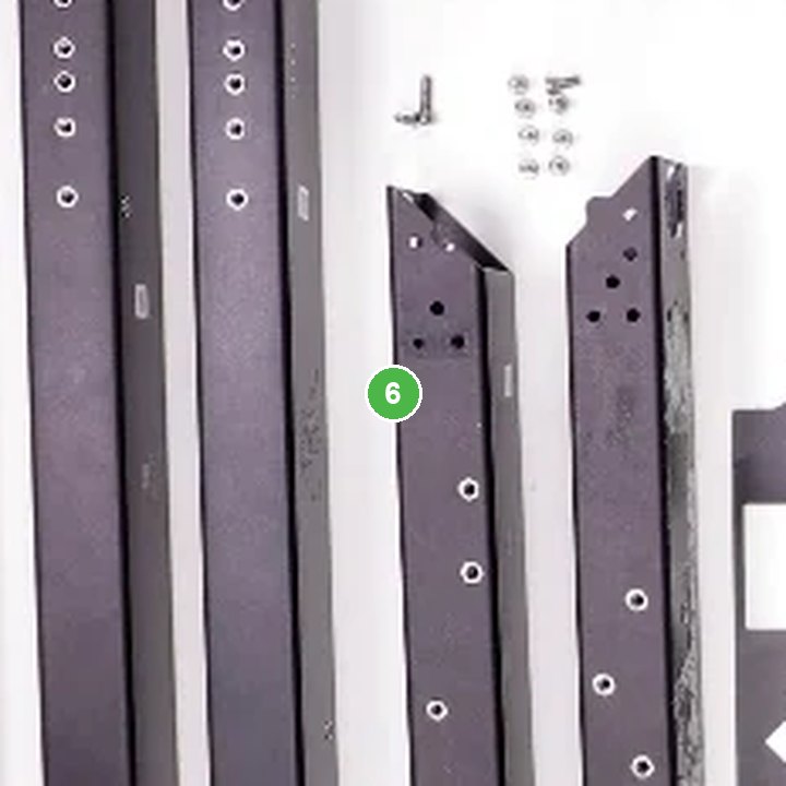 Tubo de Aluminio de Marco Trasero - T40/T20P señalada con el número 6 en el diagrama de despiece del DJI Agras T20P