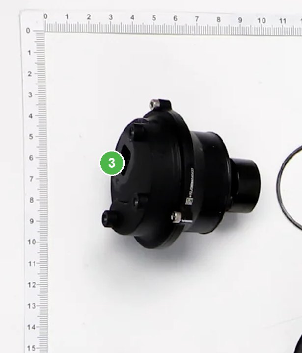 Motor de Bomba de Impulsor señalada con el número 3 en el diagrama de despiece del DJI Agras T100