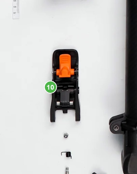 Módulo de Hebilla del Brazo de la Aeronave señalada con el número 10 en el diagrama de despiece del DJI Agras T100
