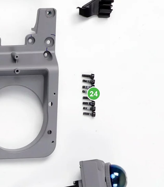 Módulo de Radar Laser (en el Extranjero) señalada con el número 24 en el diagrama de despiece del DJI Agras T100