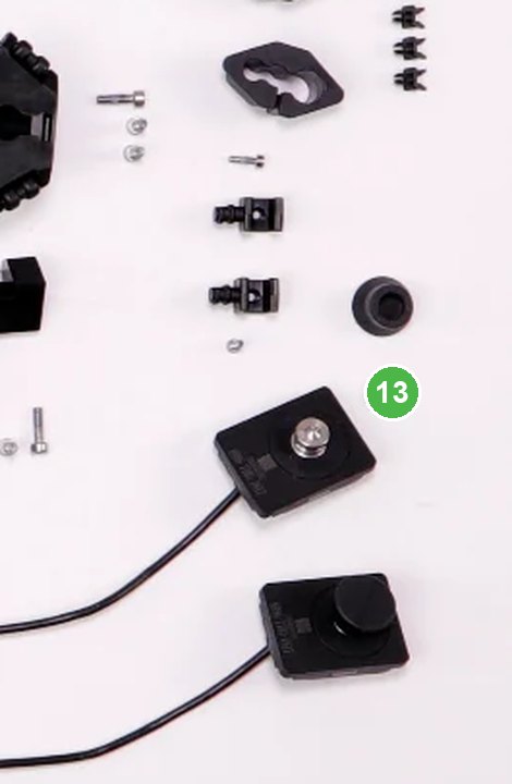 Fijación Sensor de Peso - T40/T20P señalada con el número 13 en el diagrama de despiece del DJI Agras T40