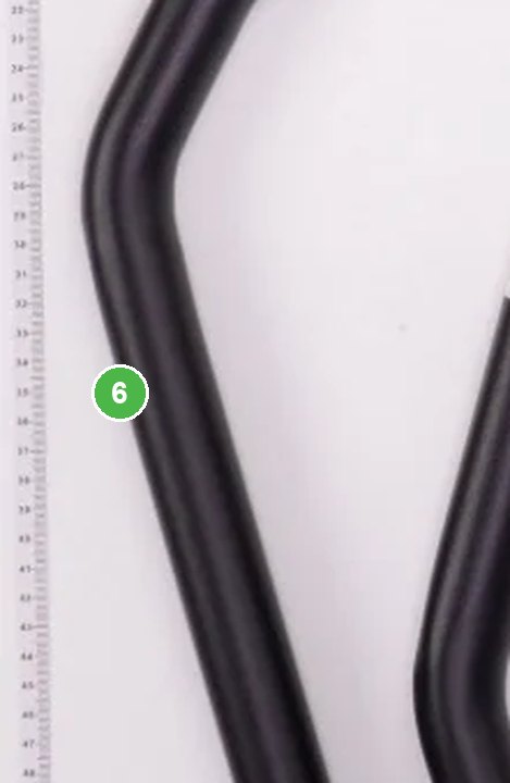 Tren de Aterrizaje Aluminio T20P señalada con el número 6 en el diagrama de despiece del DJI Agras T20P
