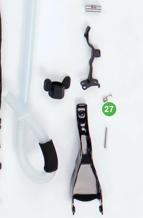 Anillo de Retención en Forma de E (6 mm) señalada con el número 27 en el diagrama de despiece del DJI Agras T70P