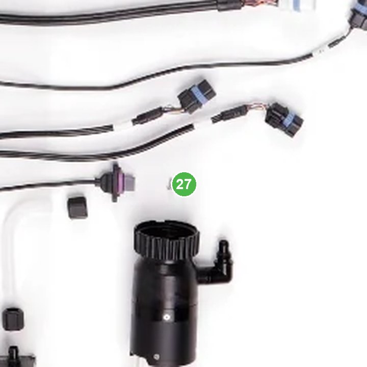 Manguera Curva de Bomba T40 señalada con el número 27 en el diagrama de despiece del DJI Agras T20P