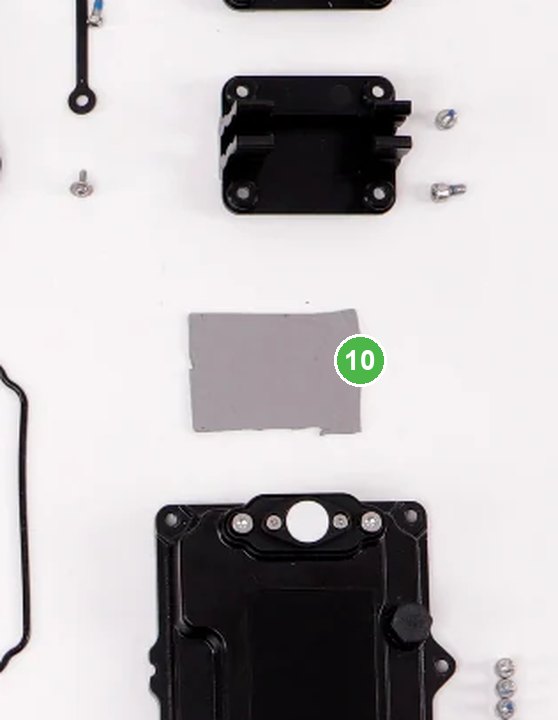 Módulo de Electrónica Aérea Rf T40 señalada con el número 10 en el diagrama de despiece del DJI Agras T40
