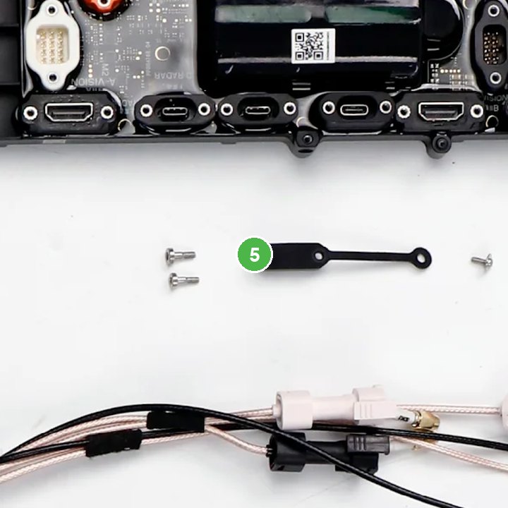 Cubierta Impermeable de Puerto Tipo-c - T30 señalada con el número 5 en el diagrama de despiece del DJI Agras T100