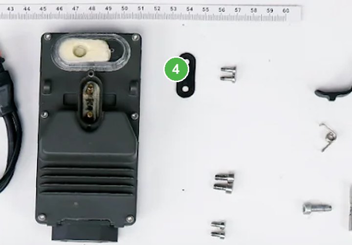 Caucho Guia de Cables - T40/T20P/T50 señalada con el número 4 en el diagrama de despiece del DJI Agras T25