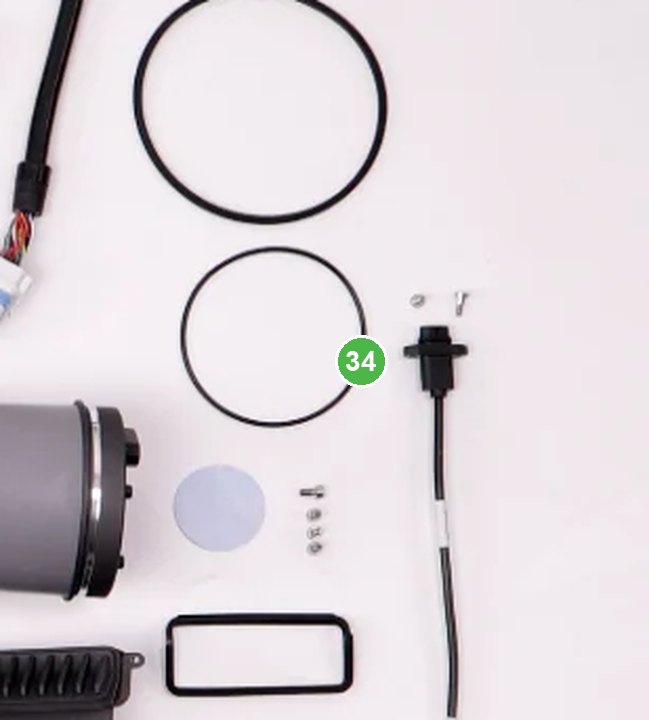 Oring de Radar Omnidireccional Externo T40 señalada con el número 34 en el diagrama de despiece del DJI Agras T40