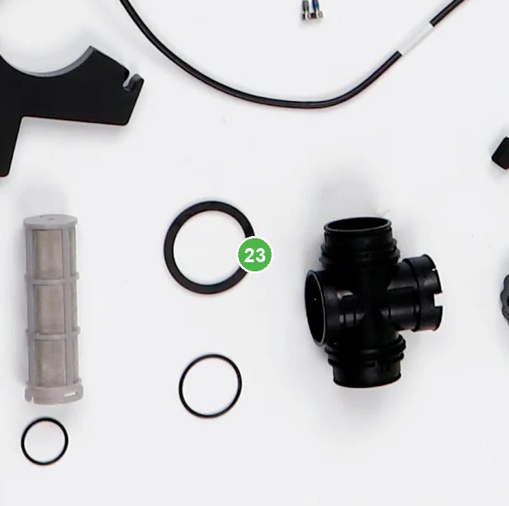 Almohadilla de Goma Amortiguadora señalada con el número 23 en el diagrama de despiece del DJI Agras T100