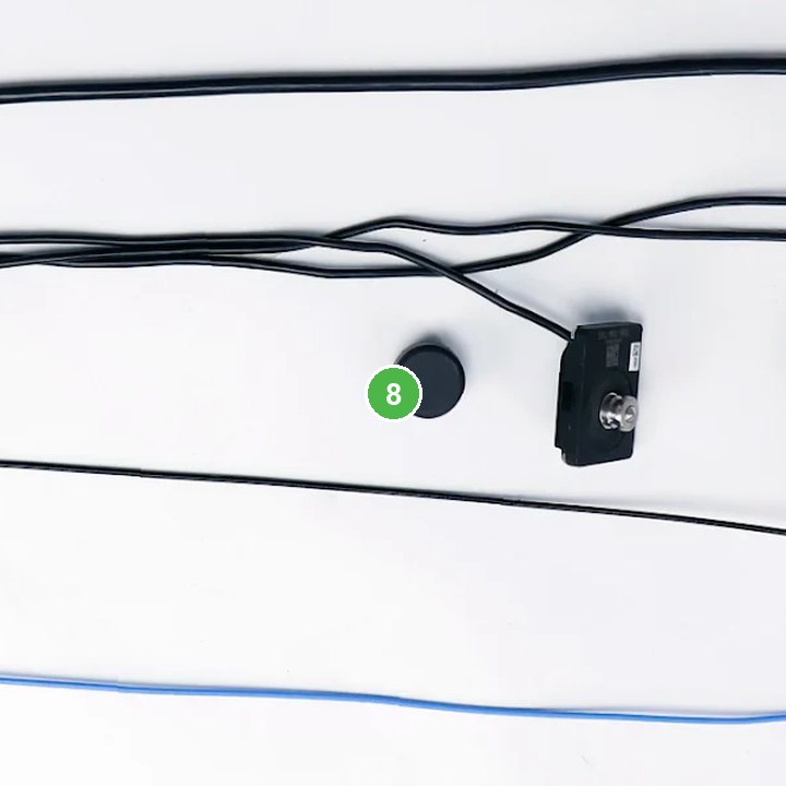 Goma del Sensor de Peso - T40/T20P/T50 señalada con el número 8 en el diagrama de despiece del DJI Agras T25