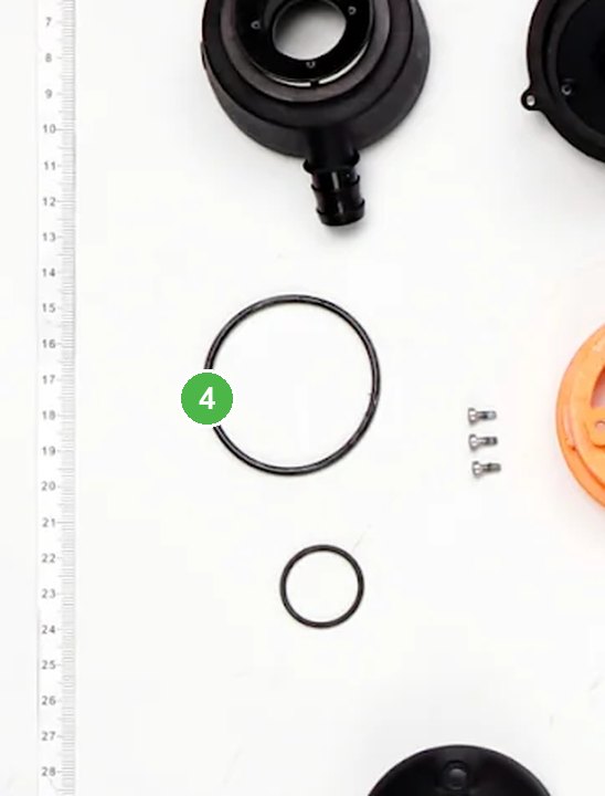 Anillo de Sellado de la Bomba señalada con el número 4 en el diagrama de despiece del DJI Agras T100