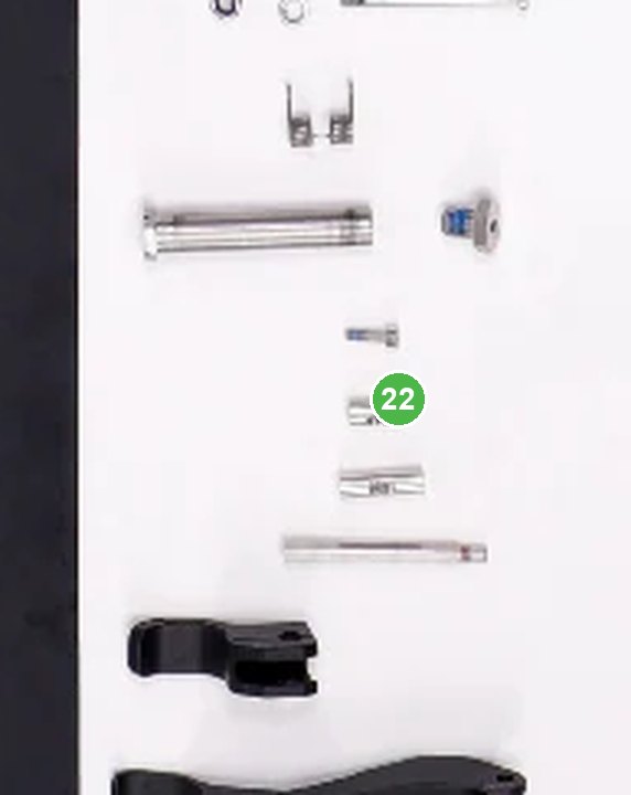 Bloqueo Seguro de Brazo Interior - T30 señalada con el número 22 en el diagrama de despiece del DJI Agras T40