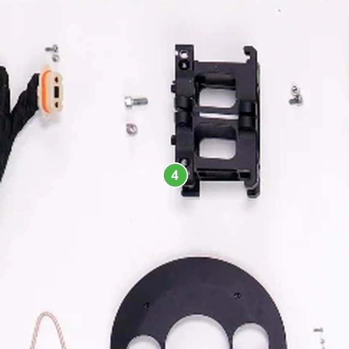 Base de Motor - T40 señalada con el número 4 en el diagrama de despiece del DJI Agras T40