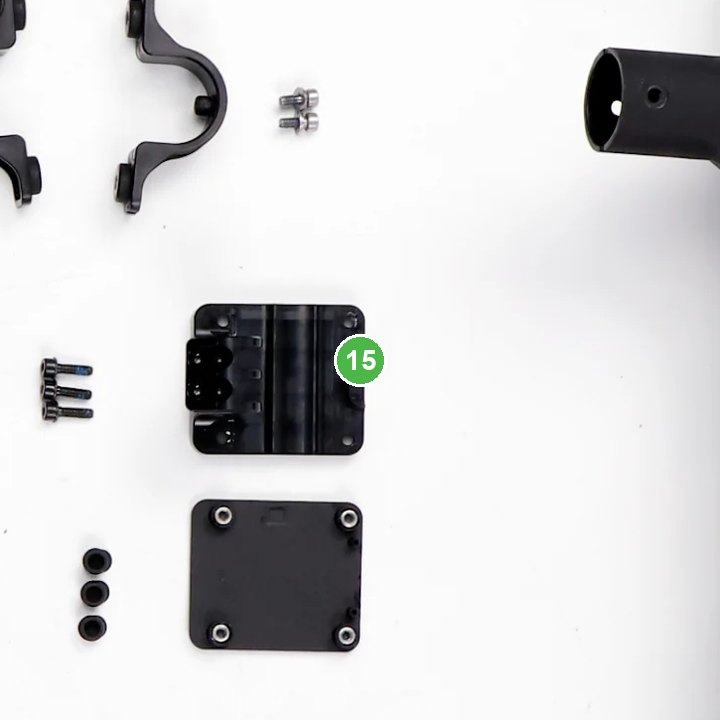 Gancho de Hebilla señalada con el número 15 en el diagrama de despiece del DJI Agras T100