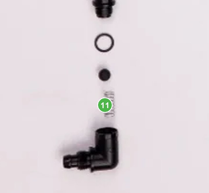 Resorte Anti Liqueo de Centrifuga - T40 señalada con el número 11 en el diagrama de despiece del DJI Agras T40
