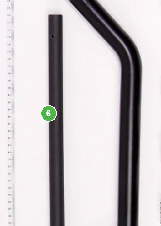 Tubo de Aterrizaje - T40 señalada con el número 6 en el diagrama de despiece del DJI Agras T40
