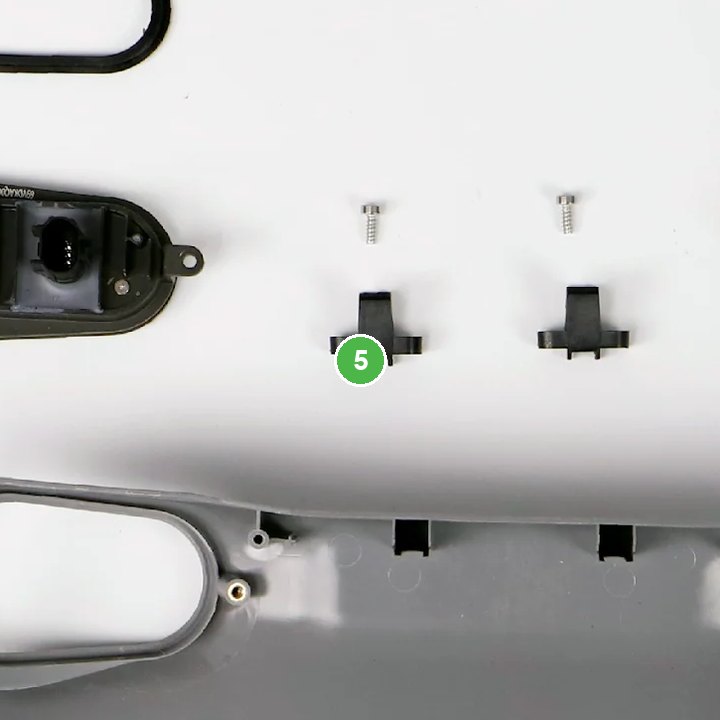 Vincha Carcasa Trasera Base Pequeña - T30 señalada con el número 5 en el diagrama de despiece del DJI Agras T25