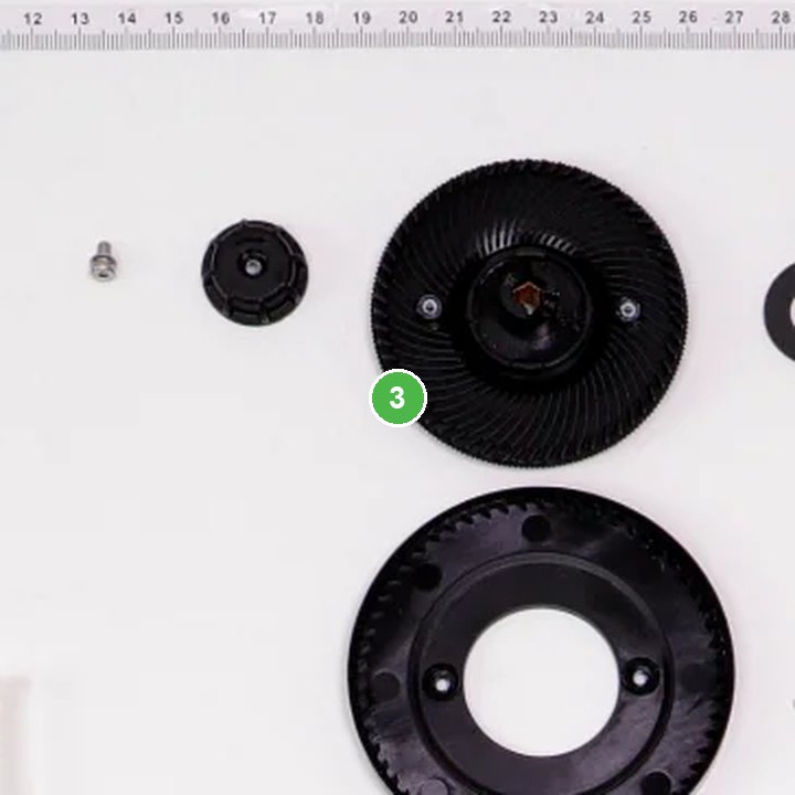 Disco Centrífugo Inferior - T40 señalada con el número 3 en el diagrama de despiece del DJI Agras T40