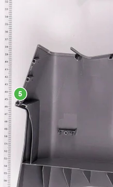 Carcasa Superior Delantera T40 señalada con el número 5 en el diagrama de despiece del DJI Agras T20P