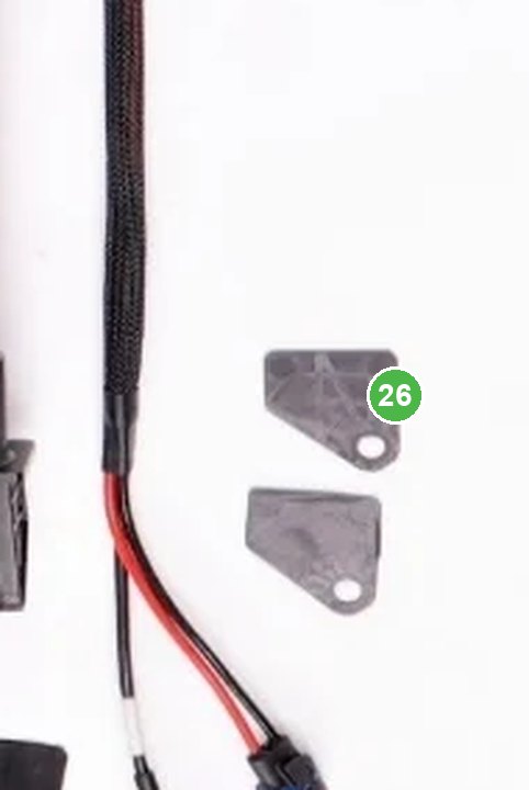 Almohadilla de Friccion del Brazo Rh y Lh - T20P señalada con el número 26 en el diagrama de despiece del DJI Agras T20P