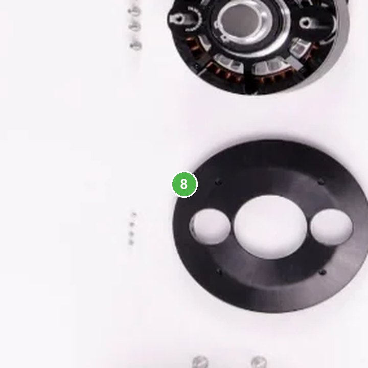 Tapa de Motor - T40 señalada con el número 8 en el diagrama de despiece del DJI Agras T20P