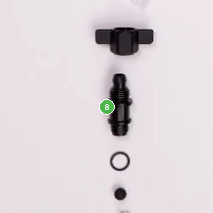 Manguera Conector Rh -T40 señalada con el número 8 en el diagrama de despiece del DJI Agras T40