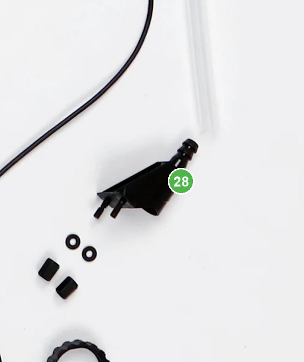 Base para Medidor de Nivel de Líquido señalada con el número 28 en el diagrama de despiece del DJI Agras T100