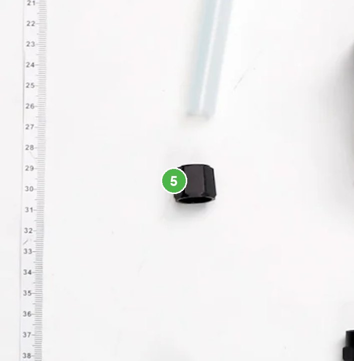 Tuerca de Manguera señalada con el número 5 en el diagrama de despiece del DJI Agras T100