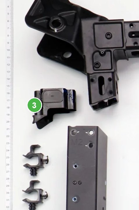 Tubo de Cable señalada con el número 3 en el diagrama de despiece del DJI Agras T70P