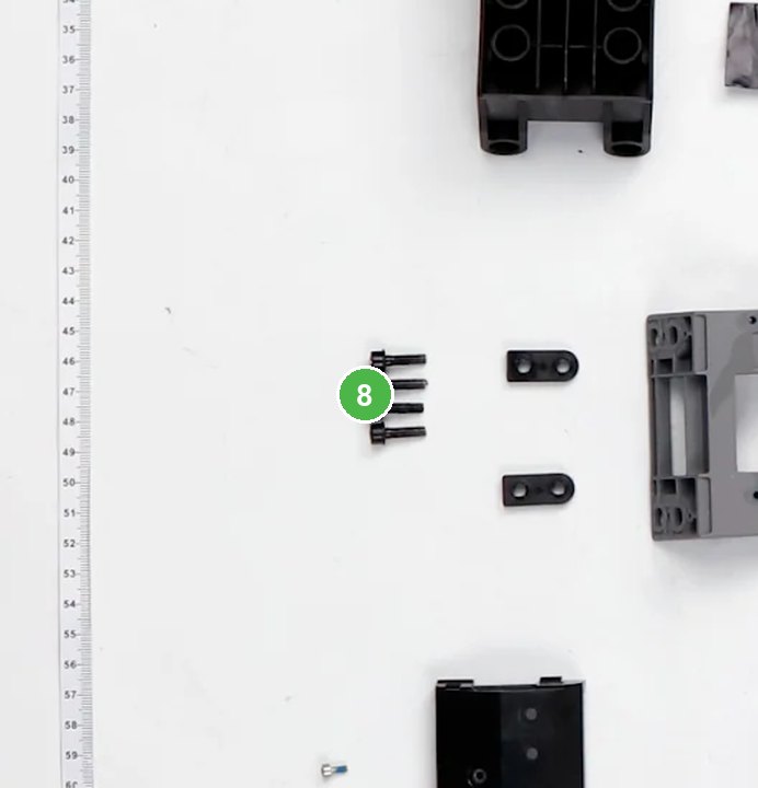Espaciador de Aislamiento de Radar Laser señalada con el número 8 en el diagrama de despiece del DJI Agras T100