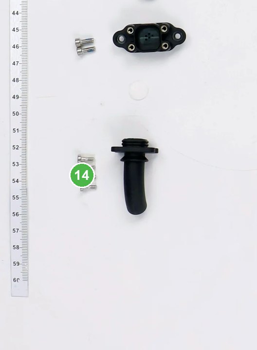 Película de Permeabilidad Impermeable para Barómetro señalada con el número 14 en el diagrama de despiece del DJI Agras T70P