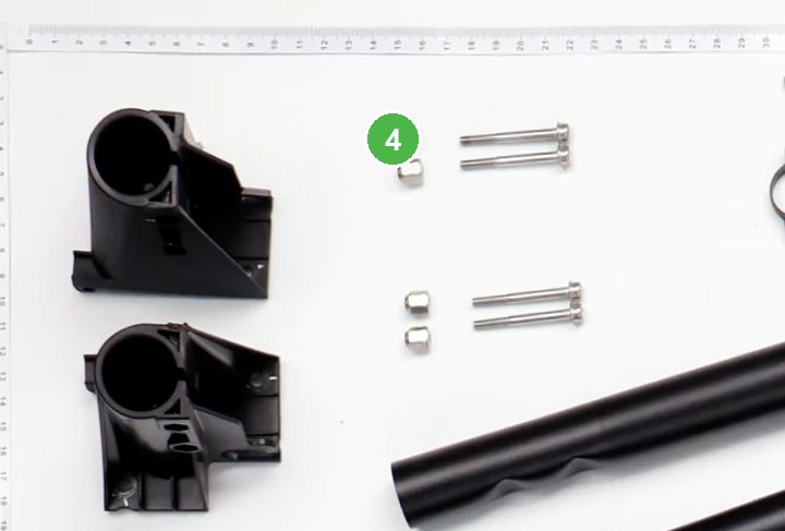 Tuerca (M40-HX055030-5103) señalada con el número 4 en el diagrama de despiece del DJI Agras T70P