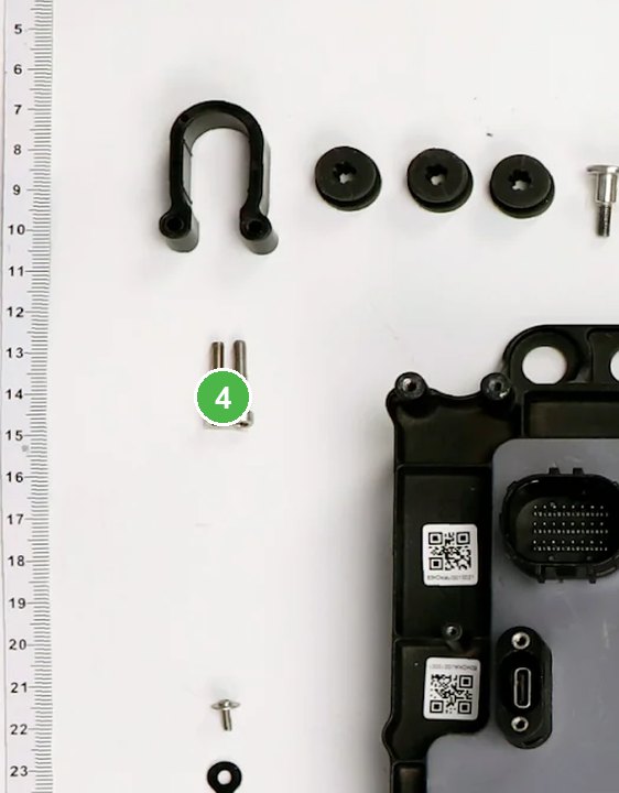Tornillo M30-HC01600120-057030-3123-Y - T25/T50 señalada con el número 4 en el diagrama de despiece del DJI Agras T25
