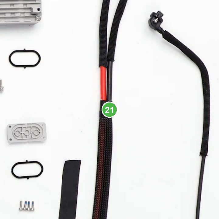 Cable de Propulsión del Brazo de la Aeronave (Delantero) señalada con el número 21 en el diagrama de despiece del DJI Agras T100