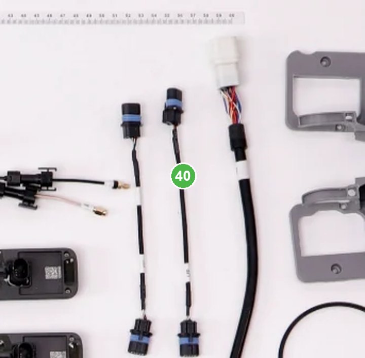 Cable de Señal de Luz Auxiliar - T40/T20P señalada con el número 40 en el diagrama de despiece del DJI Agras T40
