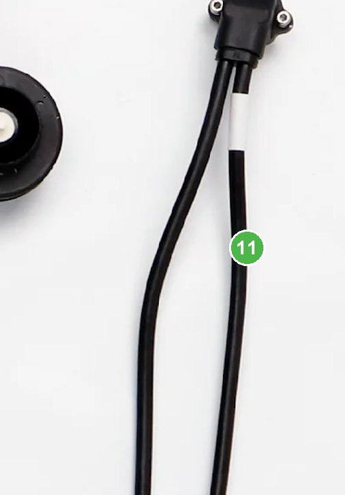 Cable Adaptador para Aspersores señalada con el número 11 en el diagrama de despiece del DJI Agras T100